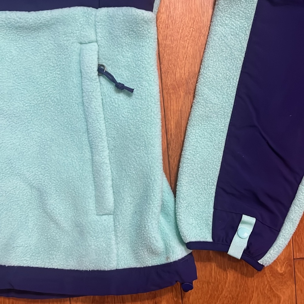The North Face Fleece Polartec Jacket Size XS Green Purple Gorpcore Outdoors - Picture 4 of 7